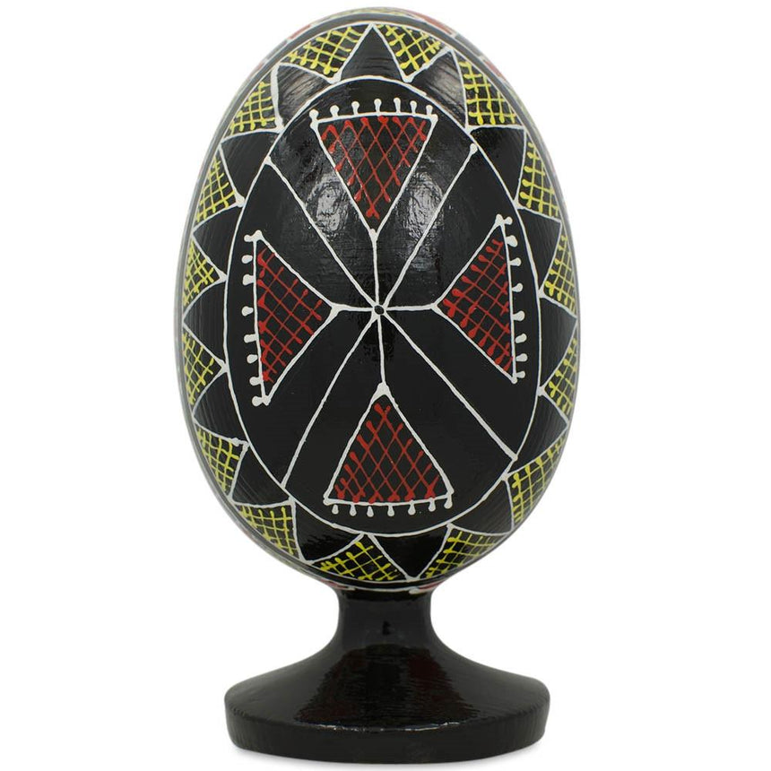 BestPysanky online gift shop sells Wooden carved figurine hand painted Ukrainian Easter egg pysanky