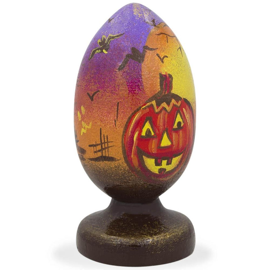 Buy Easter Eggs Wooden By Theme Halloween by BestPysanky Online Gift Ship