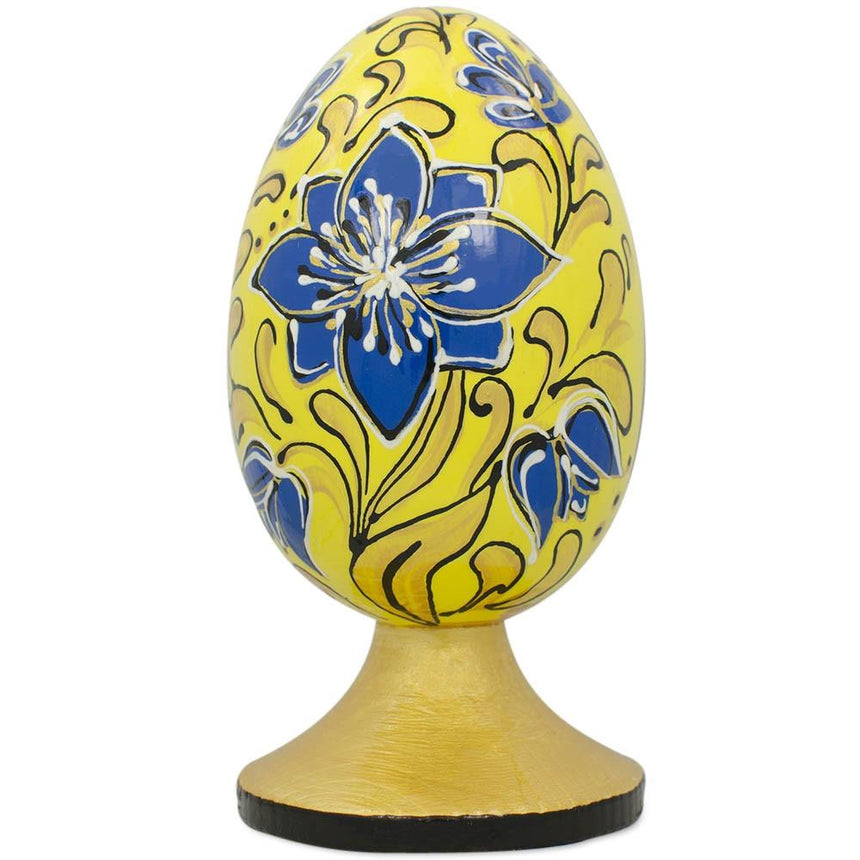 BestPysanky online gift shop sells Wooden carved figurine hand painted Ukrainian Easter egg pysanky