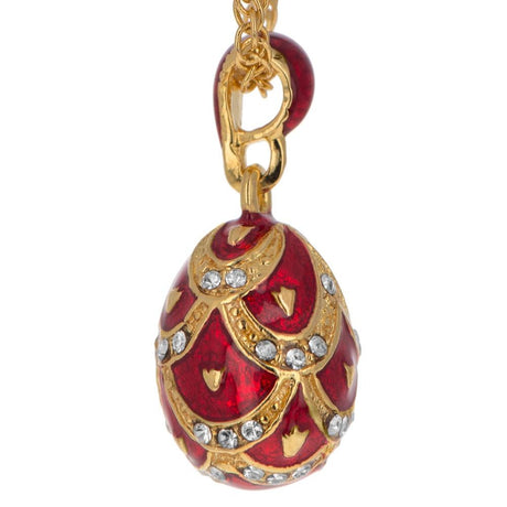 BestPysanky online gift shop sells jewelry Russian Easter egg pendant necklace charm locket jeweled enameled crystals vintage style Faberge Swarovski