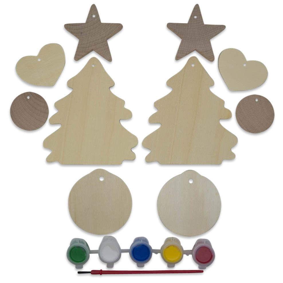 Buy Christmas Ornament Shape, Unfinished Wooden Craft