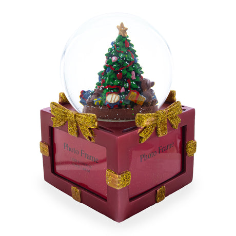 Shop Four-Sided Picture Frame Christmas Tree Musical Water Snow Globe. Buy Snow Globes Santa Red Round Resin for Sale by Online Gift Shop BestPysanky Christmas water globe snowglobe music box musical collectible figurine xmas holiday decorations gifts rotating animated spinning animated unique picture personalized cool glitter flakes festive wind-up