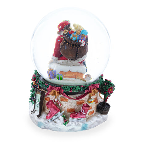 Shop Santa's Chimney Adventure Musical Water Snow Globe. Buy Snow Globes Santa Multi Round Resin for Sale by Online Gift Shop BestPysanky Christmas water globe snowglobe music box musical collectible figurine xmas holiday decorations gifts rotating animated spinning animated unique picture personalized cool glitter flakes festive wind-up