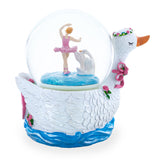 Graceful Swan Lake Ballet Musical Water Snow Globe ,dimensions in inches: 5.8 x 5.79 x 4.5