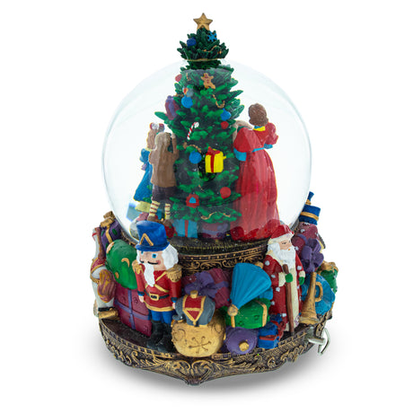 Children Decorating Tree LED Musical Water Snow Globe ,dimensions in inches: 9.6 x 7.2 x 5.7