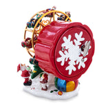 Santa's Whirling Ferris Wheel Rotating Musical Figurine ,dimensions in inches: 5.1 x 4.3 x 3.7