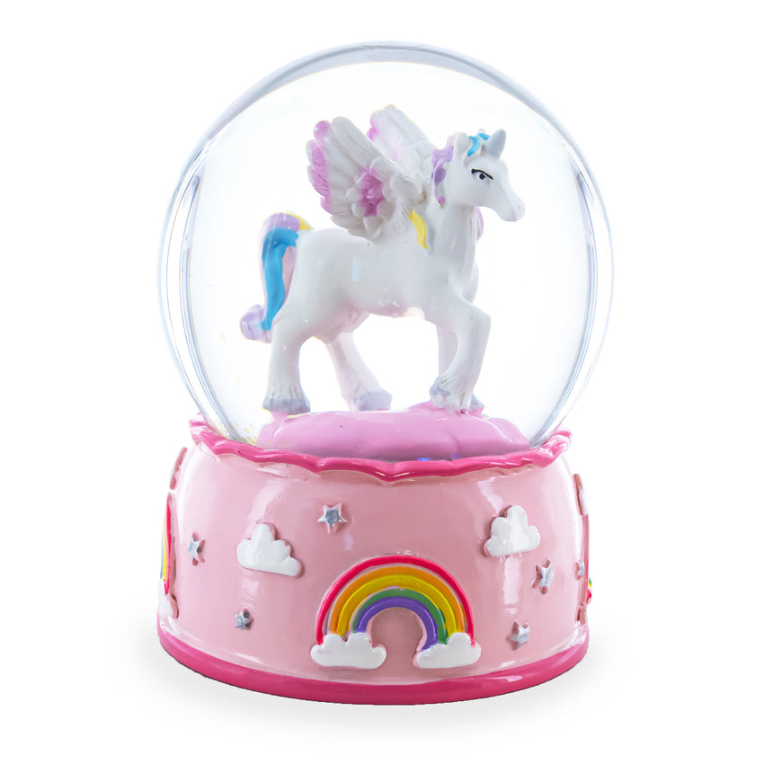 Rainbows Mini Water Snow Globe ,dimensions in inches: 3.3 x 2.5 x 2.5