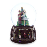 Resin Dancing Nutcracker and Ballerina Musical Water Snow Globe in Multi color Round