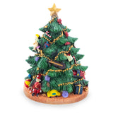 Tabletop Tree Spinning Musical Christmas Figurine ,dimensions in inches: 7.5 x 7.5 x 5.75