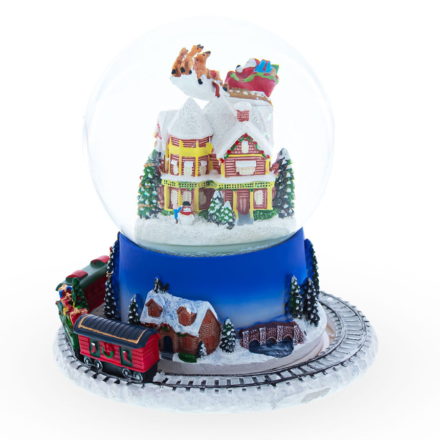 BestPysanky online gift shop sells Christmas water globe snowglobe music box musical collectible figurine xmas holiday decorations gifts rotating animated spinning animated unique picture personalized cool glitter flakes festive wind-up