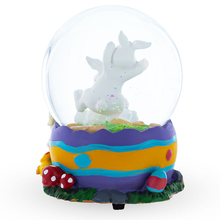 Shop Bunnies Decorating Easter Eggs Musical Water Snow Globe. Buy Easter Water Globes Bunnies Multi Round Glass for Sale by Online Gift Shop BestPysanky Christmas musical unique picture cool water globe snowglobe diy personalized custom kids picture cool plastic craft ballerina music box figurine decoration rotating animated collectible mini