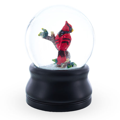 Red Cardinal on a Branch Musical Water Snow Globe ,dimensions in inches: 5.7 x 4.72 x 3.8