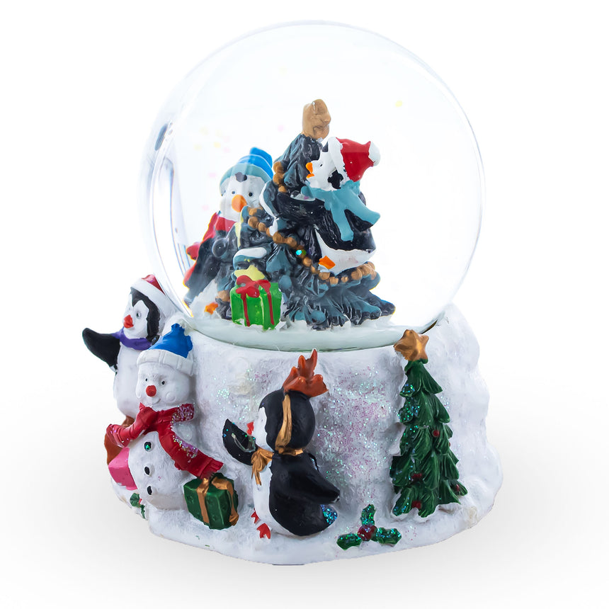 BestPysanky online gift shop sells Christmas water globe snowglobe music box musical collectible figurine xmas holiday decorations gifts rotating animated spinning animated unique picture personalized cool glitter flakes festive wind-up