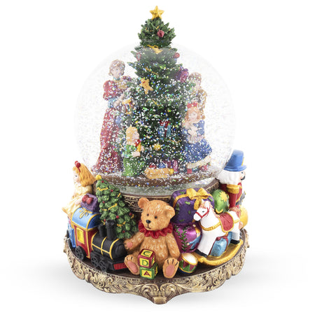 Shop Children Decorating Tree LED Musical Water Snow Globe. Buy Snow Globes Santa Multi Round Resin for Sale by Online Gift Shop BestPysanky Christmas water globe snowglobe music box musical collectible figurine xmas holiday decorations gifts rotating animated spinning animated unique picture personalized cool glitter flakes festive wind-up