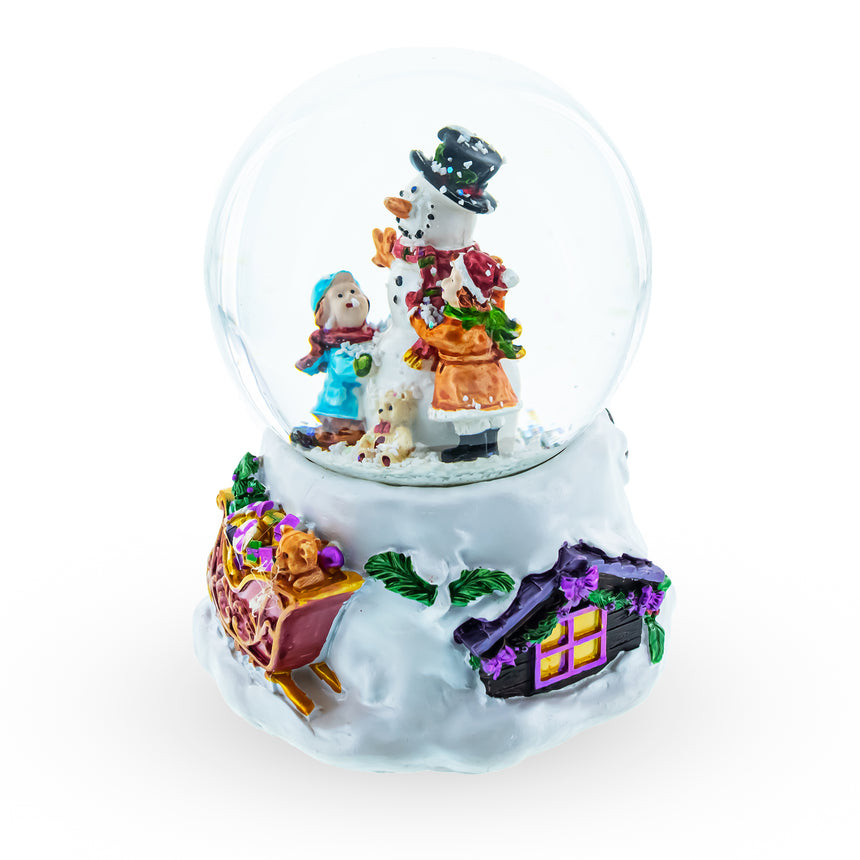 BestPysanky online gift shop sells Christmas water globe music box musical collectible figurine xmas decoration rotating animated spinning animated unique picture personalized cool wind up children's kids