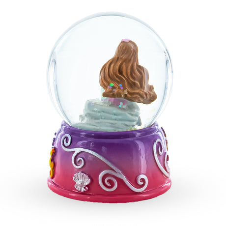 Enchanting Mermaid Oasis Miniature Water Globe ,dimensions in inches: 2.5 x 1.7 x 1.7