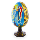Jesus has Risen Wooden Easter Egg Figurine 4.75 InchesUkraine ,dimensions in inches: 4.75 x  x