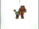 Sophisticated Poodle Blown Glass Christmas Ornament