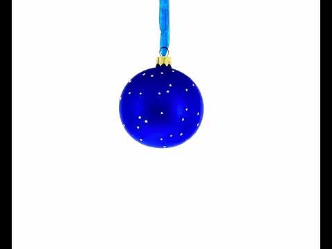 Doctor Reading Blown Glass Ball Christmas Ornament 3.25 Inches