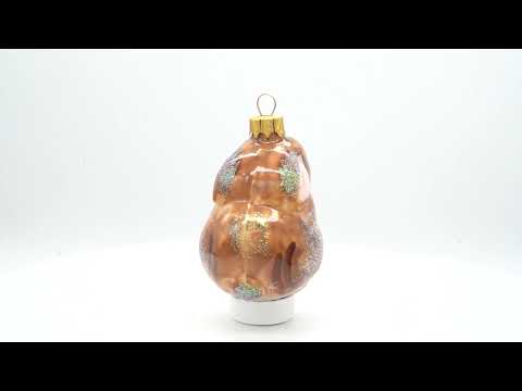 Shiny Bunny Mini Glass Christmas Ornament