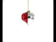 Retro Red Onion Vintage-Inspired Glass Christmas Ornament