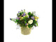 Blossoming Easter Elegance: Floral Pot Adorned with Delightful Eggs