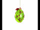 Enchanting Hummingbirds on a Floral Wreath Blown Glass Christmas Ornament