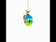 Cheerful Shrimp with Gifts Blown Glass Christmas Ornament