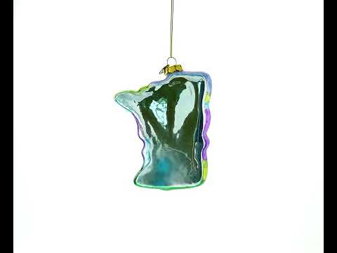 Minnesota Landmarks and Icons Blown Glass Christmas Ornament