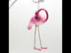 Pink Flamingo - Blown Glass Christmas Ornament