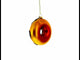 Chocolate Covered Donut - Blown Glass Christmas Ornament