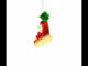 Tropical Snowman on the Beach Exotic Blown Glass Christmas Ornament