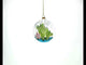 Yellow Fishes Inside Fish Tank Glass Christmas Ornament