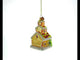 Gingerbread House with Candy Canes Blown Glass Christmas Ornament