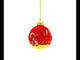 Monkey and Baby by Christmas Tree Glass Ball Christmas Ornament 4 Inches