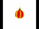 Jack-o'-lantern Glass Ball Halloween Ornament 3.25 Inches