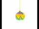 Santa Awaits New Year Holiday Blown Glass Ball Christmas Ornament 3.25 Inches