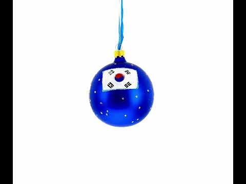 Seoul Treasures: The War Memorial of Korea Glass Ball Christmas Ornament 3.25 Inches