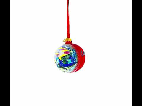 CN Tower, Toronto, Canada Glass Ball Christmas Ornament 3.25 Inches