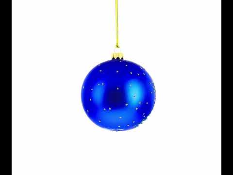 Harmonious Angels Singing to Baby Jesus - Blown Glass Ball Christmas Ornament 4 Inches