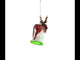 Majestic Reindeer Blown Glass Christmas Ornament