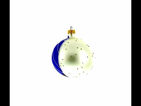 The Witch on Halloween Glass Ball Christmas Ornament 4 Inches