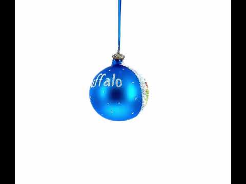 Frank Lloyd Wright's Martin House, Buffalo, New York, USA Glass Ball Christmas Ornament 3.25 Inches