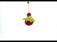 Adventurous Santa Snowboarding - Captivating Blown Glass Christmas Ornament