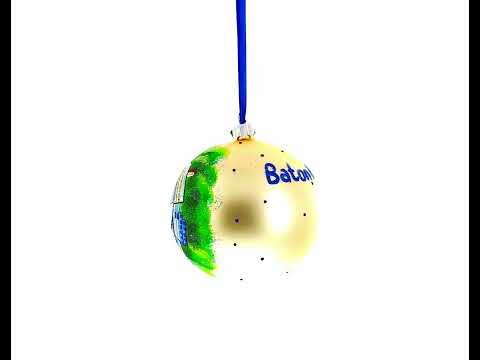 LSU Tiger Stadium, Baton Rouge, Louisiana, USA Glass Ball Christmas Ornament 4 Inches