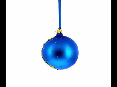 1888 'Cafe Terrace at Night' by Vincent Van Gogh Blown Glass Ball Christmas Ornament 4 Inches