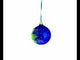 White Wine Bottle Blown Glass Ball Christmas Ornament 3.25 Inches