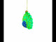 Chic Peacock Blown Glass Christmas Ornament