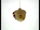 Acorn Rustic Blown Glass Christmas Ornament