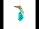 Graceful Dolphin Riding the Wave Glass Christmas Ornament